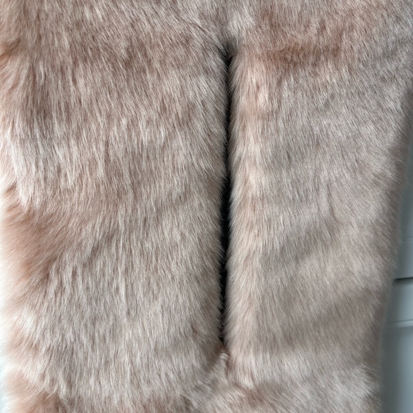 Zara pink faux fur scarf - Picture 5 of 7